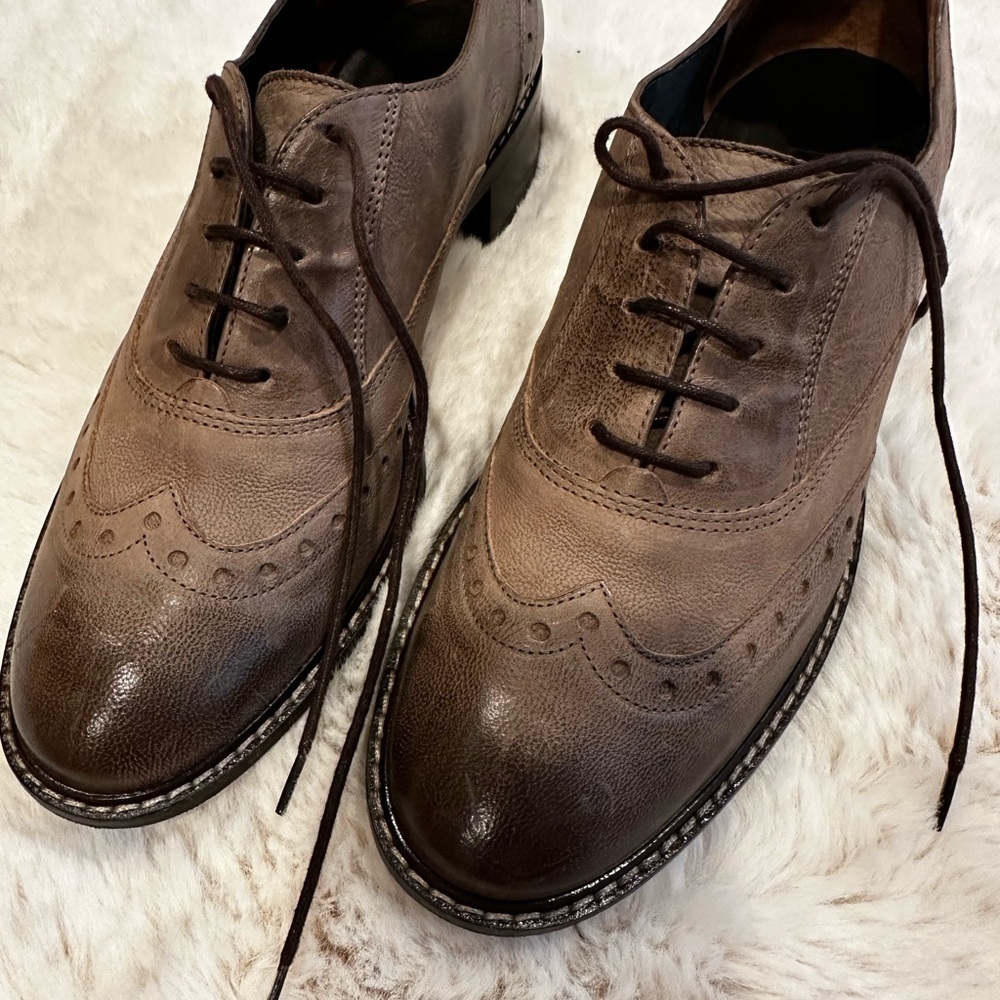 Pedro Garcia gray Leather Women's Loafers